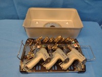 STRYKER DRILL REAMER TRAY STRYKER SYSTEM 8 POWER INSTRUMENT SET TO INCLUDE 8205 ROTARY DRILL, 8206 RECIP SAW, 8208 SAGITTAL SAW HANDPIECES & ATTACHMENTS