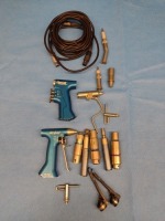 STRYKER TPS TRAY STRYKER REMB POWER INSTRUMENT SET TO INCLUDE 6400-099 REMB UNIVERSAL DRIVER, 6400-15 REMB ELECTRIC MICRO DRILL, 6400-34 REMB ELECTRIC SAGLTTAL SAW HANDPIECES & ATTACHMENTS