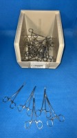 LOT OF 5 3/4 CURVED KELLY FORCEPS
