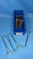 LOT OF LONG RING FORCEPS