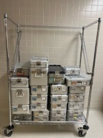 RACK OF ASSORTED INSTRUMENT CASES