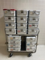 RACK OF ASSORTED INSTRUMENT CASES