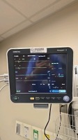 MINDRAY PASSPORT 12 PATIENT MONITOR WITH LEADS, WALL MOUNT