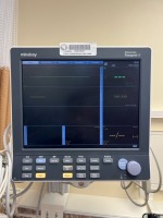 MINDRAY DATASCOPE PASSPORT V PATIENT MONITOR WITH LEADS, WALL MOUNT