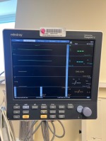 MINDRAY DATASCOPE PASSPORT V PATIENT MONITOR WITH LEADS, WALL MOUNT
