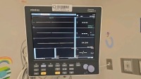 MINDRAY DATASCOPE PASSPORT V PATIENT MONITOR WITH LEADS, WALL MOUNT