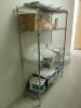 STAINLESS STELL SHELVING RACK, ALL CONTENTS ON RACK INCLUDED (QTY 3)