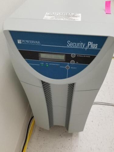 POWERVAR SECURITY PLUS OVER SIZE POWER PROTECTION SYSTEM