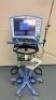 CAREFUSION T BIRD SERIES VELA VENTILATOR ON ROLLING STAND