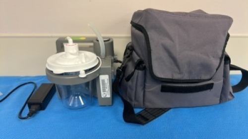 SUNRISE MEDICAL REF 7305P-041 PORTABLE SUCTION UNIT WITH CASE