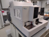 SYSMEX CS-2500 COAGULATION ANALYZER WITH IIYAMA PROLITE T2452MTS MULTITOUCH SCREEN, KEYBOARD