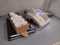 ACCUMETRICS VERIFY NOW REF 86001 PLATELET ASSESMENT SYSTEM WITH PRINTER, ACCESSORIES