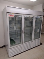 THERMO ELECTRON CORP. M/N JRG70-1814 TRIPLE GLASS DOOR LAB REFRIGERATOR