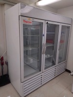 THERMO ELECTRON CORP. M/N JRG70-1814 TRIPLE GLASS DOOR LAB REFRIGERATOR