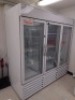 THERMO ELECTRON CORP. M/N JRG70-1814 TRIPLE GLASS DOOR LAB REFRIGERATOR