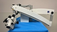 CARL ZEISS S100/ OPMI PICO REF 000000-1403-544 WALL MOUNT SURGICAL MICROSCOPE WITH 10X,10X EYPIECE, F20 OBJECTIVE LENSE