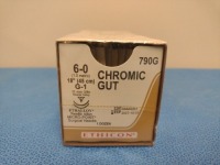 ETHICON CHROMIC GUT 6-0, 790G ABSORBABLE SUTURE, EXP. 10/31/2027 (QYT. 1)
