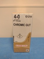 ETHICON CHROMIC GUT 4-0, G121H UNDYED ABSORBABLE SUTURE, EXP. 1/31/2027 (QTY. 1)