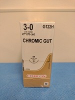 ETHICON CHROMIC GUT 3-0, G122H SUTURE, EXP. 4/30/2027 (QTY. 1)