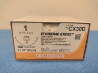 ETHICON ETHIBOND EXCEL 1, CX30D GREEN, BRAIDED, NON-ABSORBABLE SUTURE. EXP. 11/30/2027 (QTY. 1)