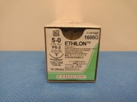 ETHICON ETHILON 5-0, 1666G BLACK, MONOFILAMENT, NON-ABSORBABLE SUTURE, EXP. 8/31/2026 (QTY. 2)