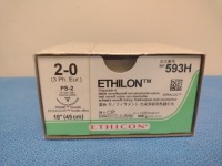 ETHICON ETHILON 2-0, 593H BLACK, MONOFILAMENT, NON ABSORBABLE SUTURE, EXP. 12/31/2025 (QTY. 1)