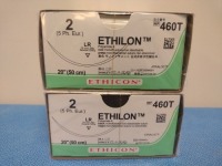 ETHICON ETHILON 2, 460T BLACK, MONOFILAMENT, NON ABSORBABLE SUTURE, EXP. 4/30/2027 (QTY. 2)