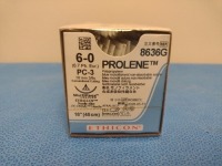 ETHICON PROLENE 6-0, 8636G BLUE, MONOFILAMENT, NON-ABSORBABLE SUTURE, EXP. 5/31/2026 (QTY. 1)