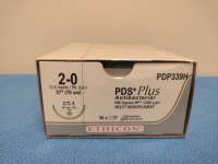 ETHICON PDS PLUS 2-0, PDP339H ANTIBACTERIAL VIOLET MONOFILAMENT SUTURE, EXP. 6/30/2024 (QTY. 1)