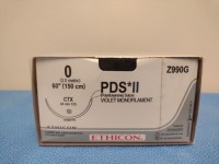 ETHICON PDS II, Z990G VIOLET MONOFILAMENT SUTURE, EXP. 8/31/2027 (QTY. 1)