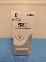 ETHICON PDS II 0, Z246H VIOLET MONOFILAMENT, EXP. 7/31/2027 (QTY. 1)