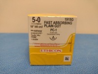 ETHICON FAST ABSORBING PLAIN GUT 5-0, 1915G SUTURE, EXP. 9/30/2027 (QTY.1)