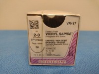 ETHICON VICRYL RAPIDE, VR417 UNDYED BRAIDED ABSORBABLE SUTURE, EXP. 11/30/2025 (QTY. 1)