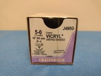 ETHICON VICRYL 5-0, J490G UNDYED, BRAIDED SUTURE, EXP. 11/30/2025 (QTY. 1)