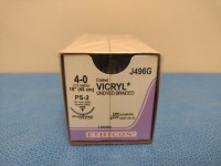 ETHICON VICRYL 4-0, J496G UNDYED, BRAIDED SUTURE, EXP. 5/31/2027 (QTY. 1)