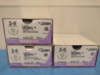 ETHICON VICRYL 2-0, J259H UNDYED BRAIDED ABSORBABLE SUTURE, EXP. 4/30/2026 (QTY. 3)