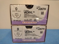 ETHICON VICRYL 0, J267H VIOLET, BRAIDED SUTURE, EXP. 10/31/2027 (QTY. 2)