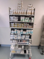 ETHICON ASSORTED SUTURE AND SUTURE CART (OPEN BOXES)