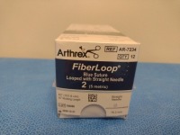 ARTHREX FIBERLOOP, AR-7234 BLUE SUTURE LOOPED WITH STRAIGHT NEEDLE, EXP. AR-7234 (QTY. 1)