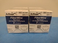 ARTHREX FIBERWIRE, AR-7202 BLUE SUTURE WITH REVERSE CUTTING NEEDLE, EXP. 2/28/2027 (QTY. 2)