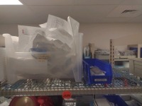 CONTENTS OF RACK TO INCLUDE (RACK NOT INCLUDED): ALLEN A-21200-A1 ARM TRAPS, FACE MASKS, ELECTROSURGICAL PATIENT PLATES, TAPE, BANDAGES&hellip;