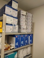 CONTENTS OF RACK TO INCLUDE (RACK NOT INCLUDED): FACE MASKS, SHOE COVERS, BOOT COVERS, SURGEONS CAPS….