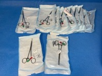 LOT OF CURVED FORCEPS