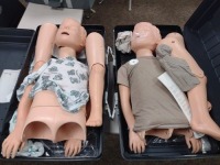 LAERDAL MEDICAL LOT OF 3 (2) RESUSCI JUNIOR, RESUSCI ANNE