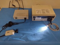 KARL STORZ ENDOVISION XL 202800 20 SINGLE CHIP CAMERA SYSTEM WITH 20280130 CAMERA HEAD, XENON NOVA 20131520 LIGHT SOURCE, FIBEROPTIC LIGHT CORD