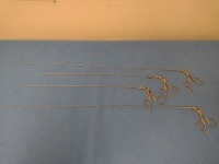 R. WOLF LOT OF 4 FLEXIBLE FORCEPS AND SCISSORS