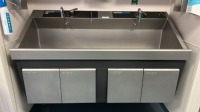 STERIS AMSCO FLEXMATIC DOUBLE BAY SCRUB SINK (COI/DEINSTALL REQUIRED)