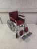 EVEREST & JENNINGS TRAVELER WHEELCHAIR (RED)