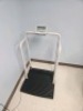 RICE LAKE 240-10 TILT & ROLL PORTABLE BARIATRIC HANDRAIL SCALE WITH DIGITAL WIEIGHT INDICATOR