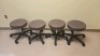 MIDMARK RITTER M/N 195-001-209 AIR LIFT EXAM STOOL, QTY. (4)